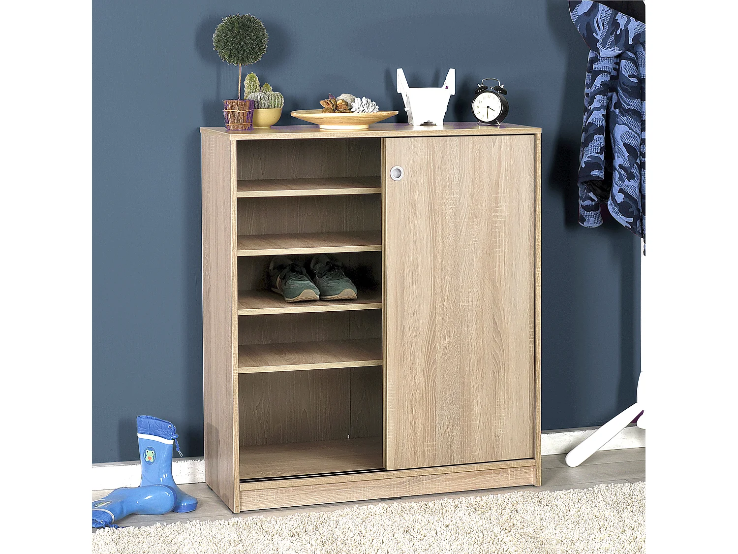 Zapatero 2 Puertas Corrediza 105X92X38 Cambrian