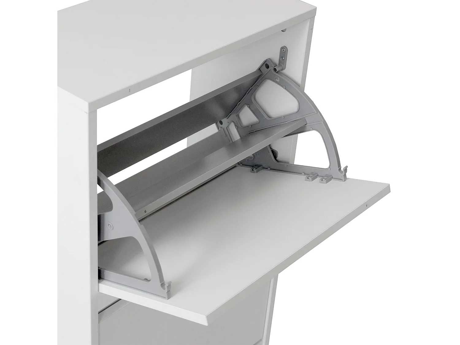 Meuble à chaussures avec 2 portes pliantes 83x73x26 Blanc - Venprodin