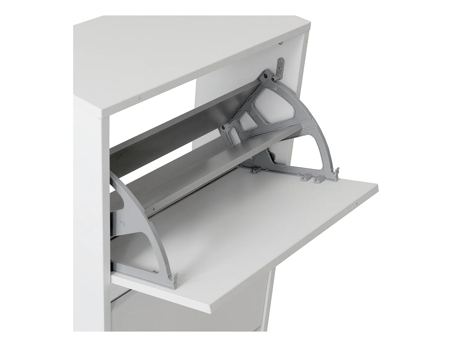 Meuble à chaussures avec 2 portes pliantes 83x73x26 Blanc - Venprodin
