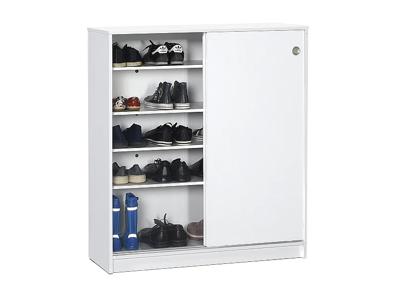 Sapateira 2 Portas Deslizantes 105X92X38 Branco