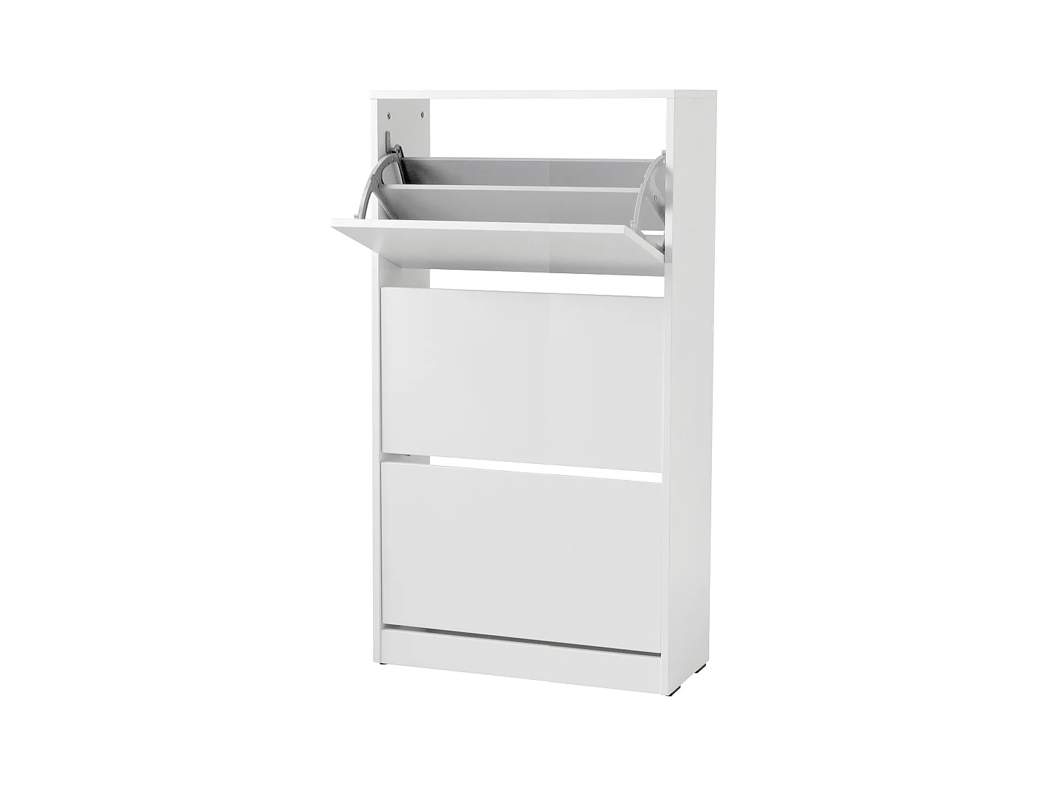 Range-chaussures 3 portes pliantes 121x73x26 blanc - Venprodin