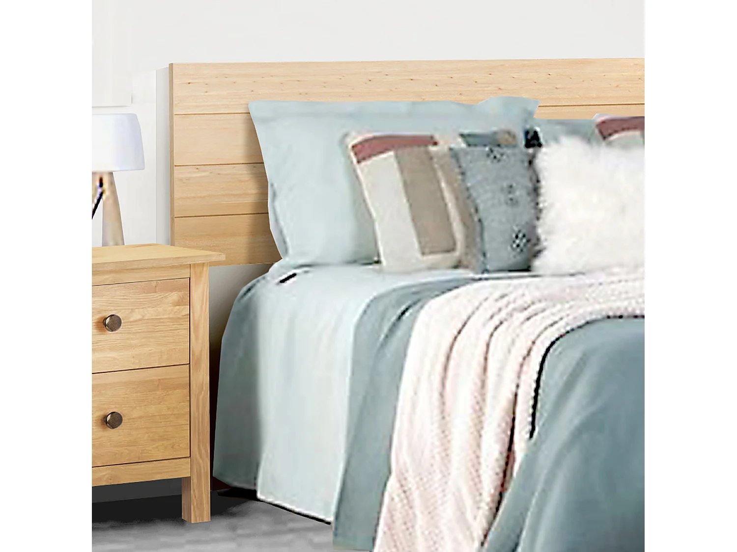 Tête de lit en bois 150 cm Magda 156X45 Miel - Chêne - Venprodin