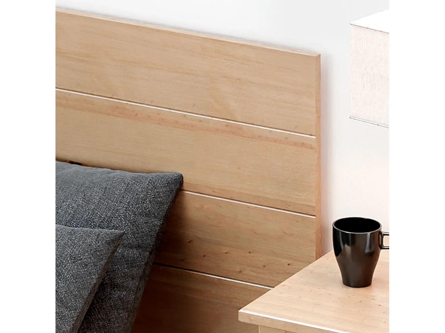 Tête de lit en bois 150 cm Magda 156X45 Miel - Chêne - Venprodin