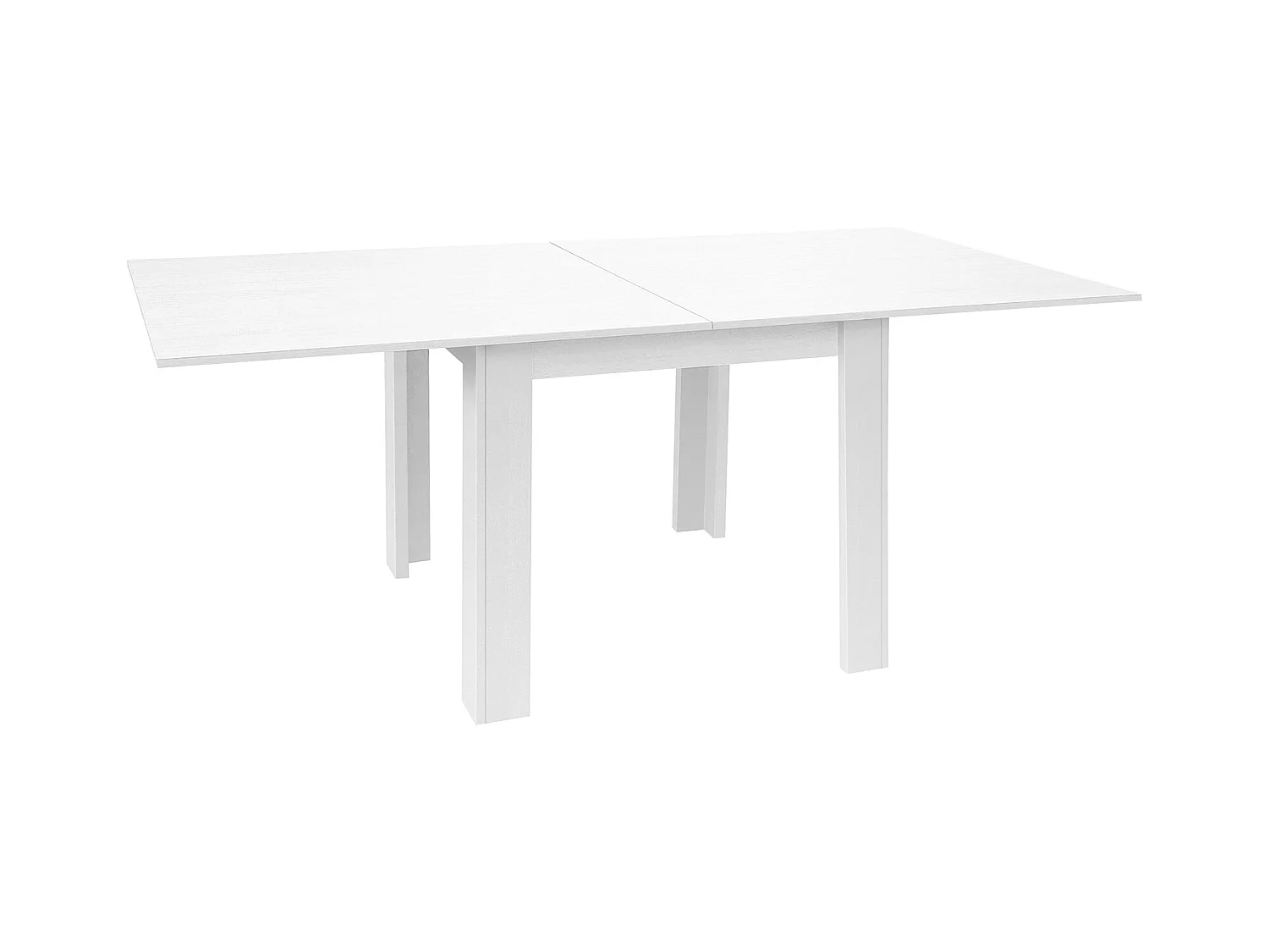 Table livre extensible 2 places 90/180X9 Blanc - Venprodin