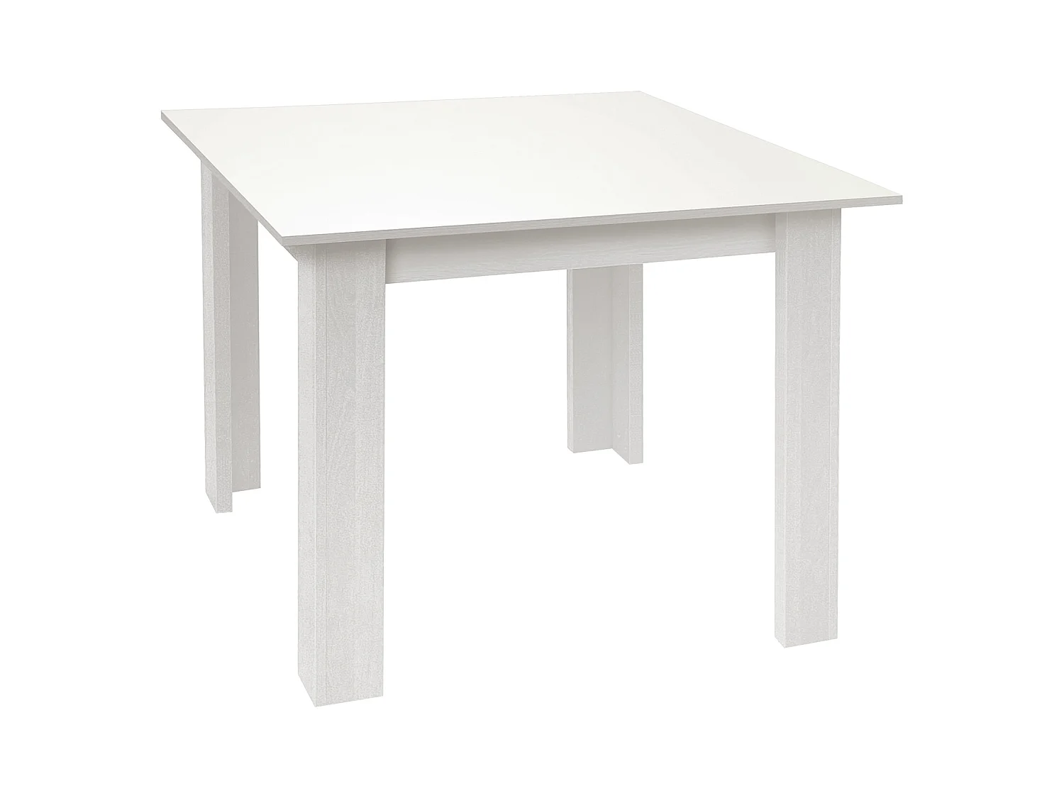 Table Fonctionnelle 2 Places 90X90 Blanc - Venprodin