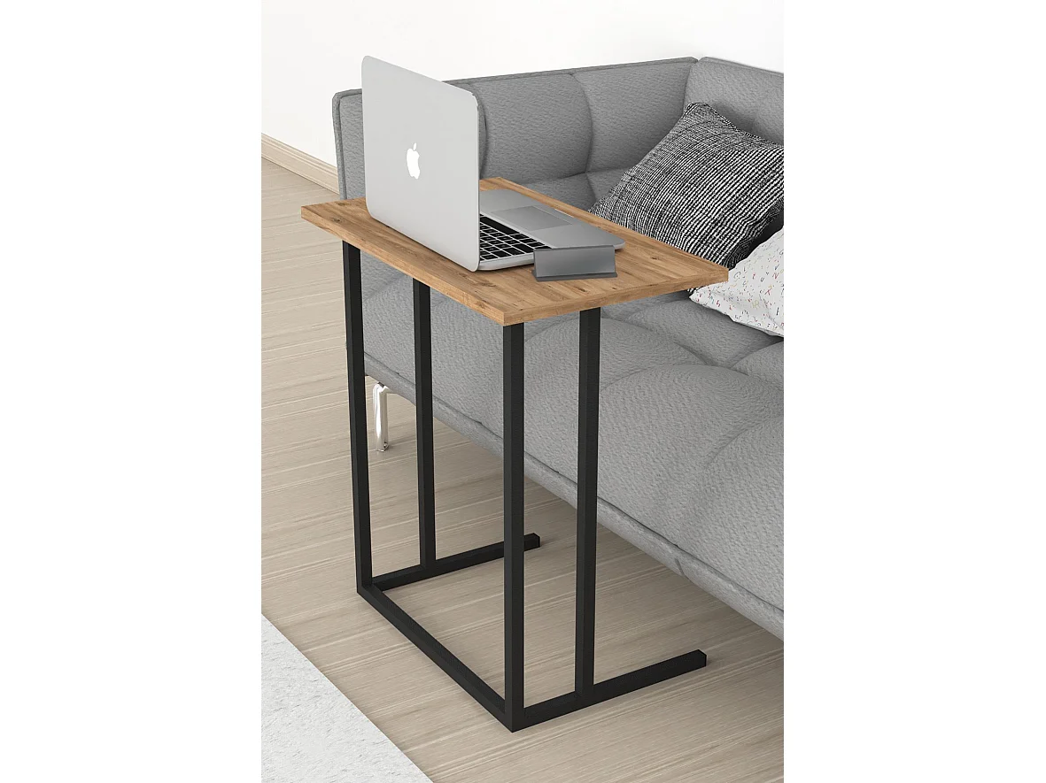 Mesa Auxiliar De Metal Cuadrada 66X60X36 Safir