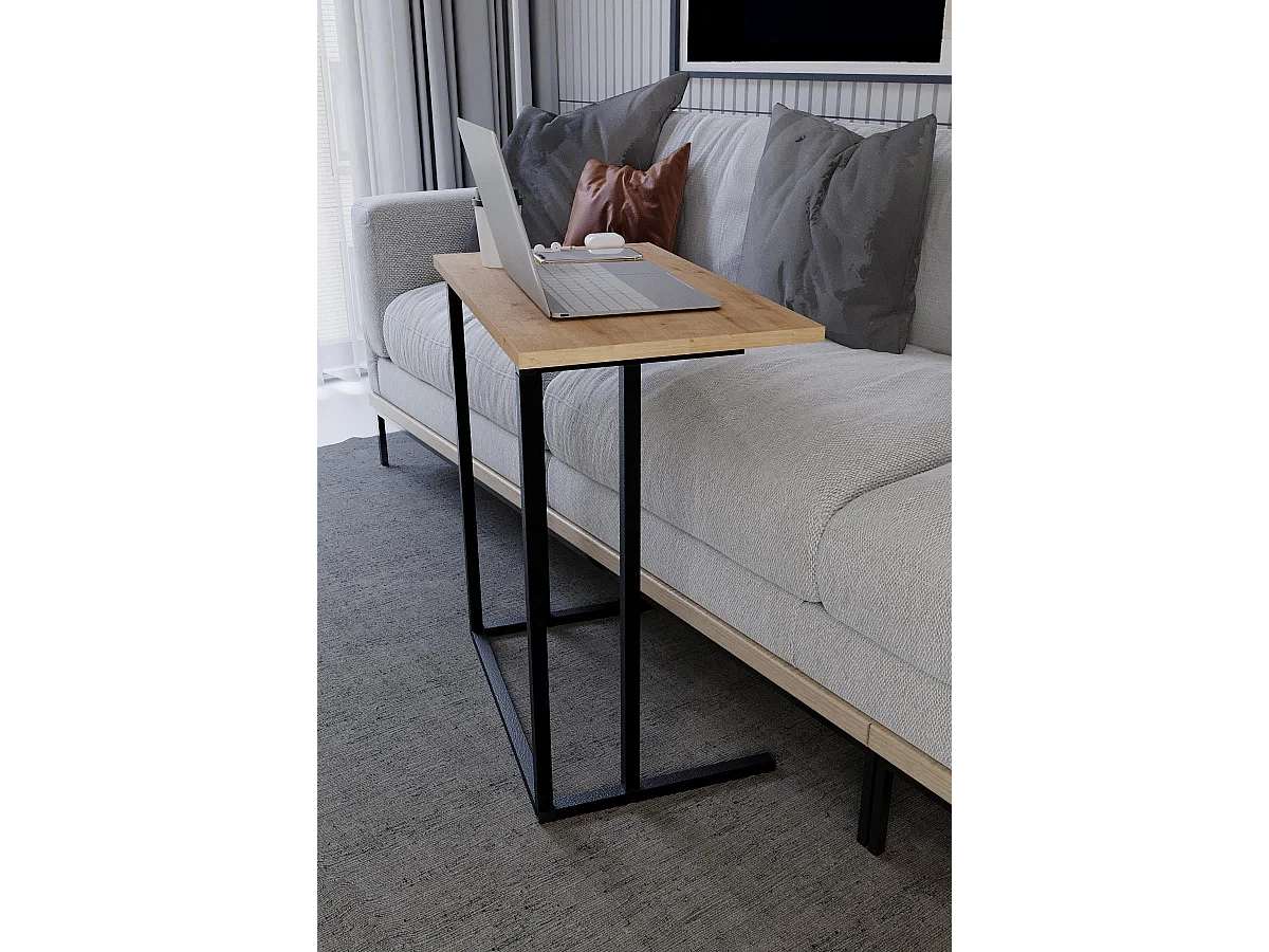Mesa Auxiliar De Metal Cuadrada 66X60X36 Safir