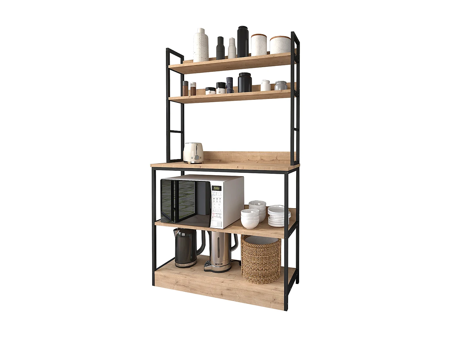 Etagère de cuisine en métal 5 niveaux 161x101x36 Safir - Venprodin