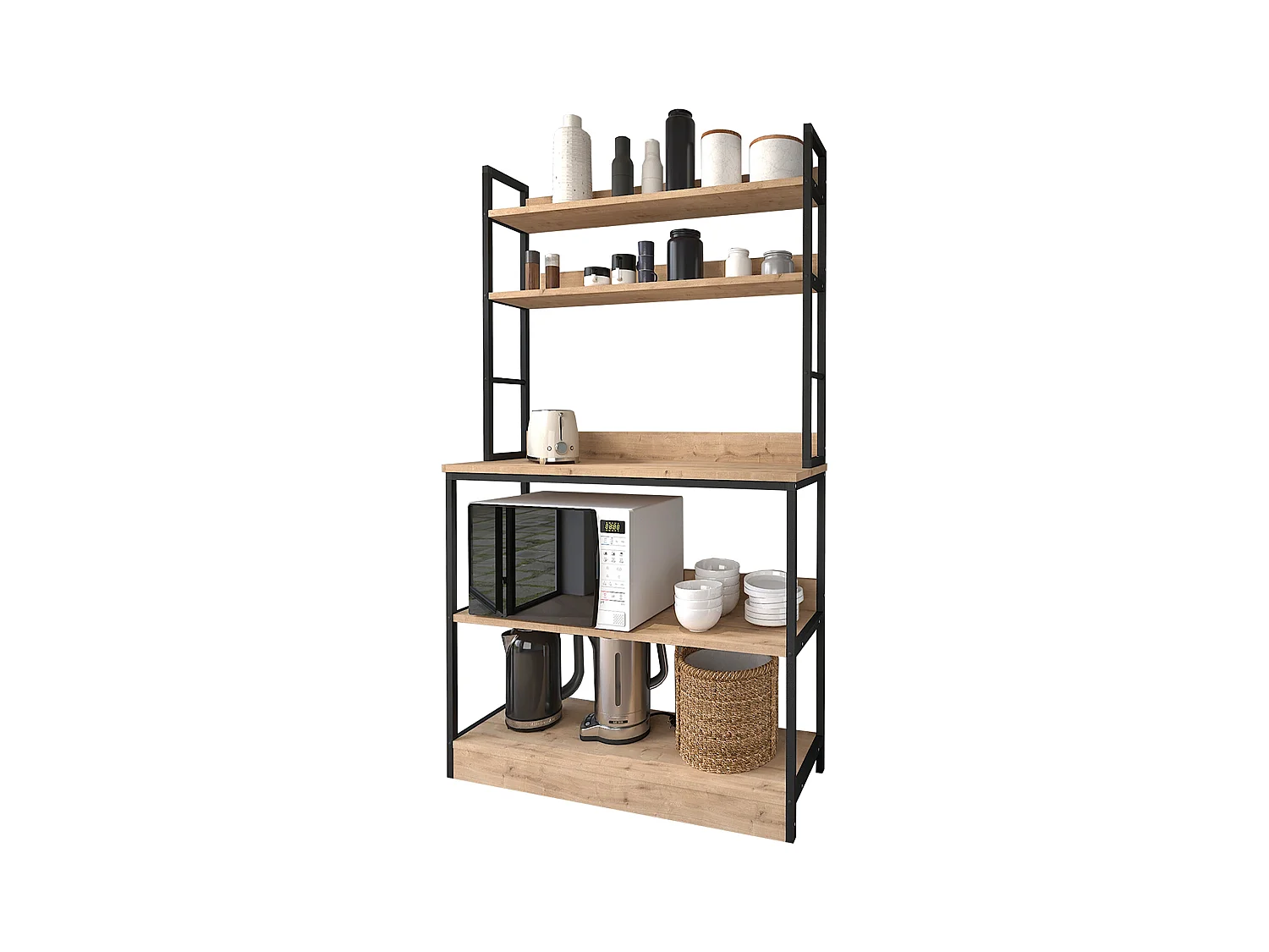 Etagère de cuisine en métal 5 niveaux 161x101x36 Safir - Venprodin