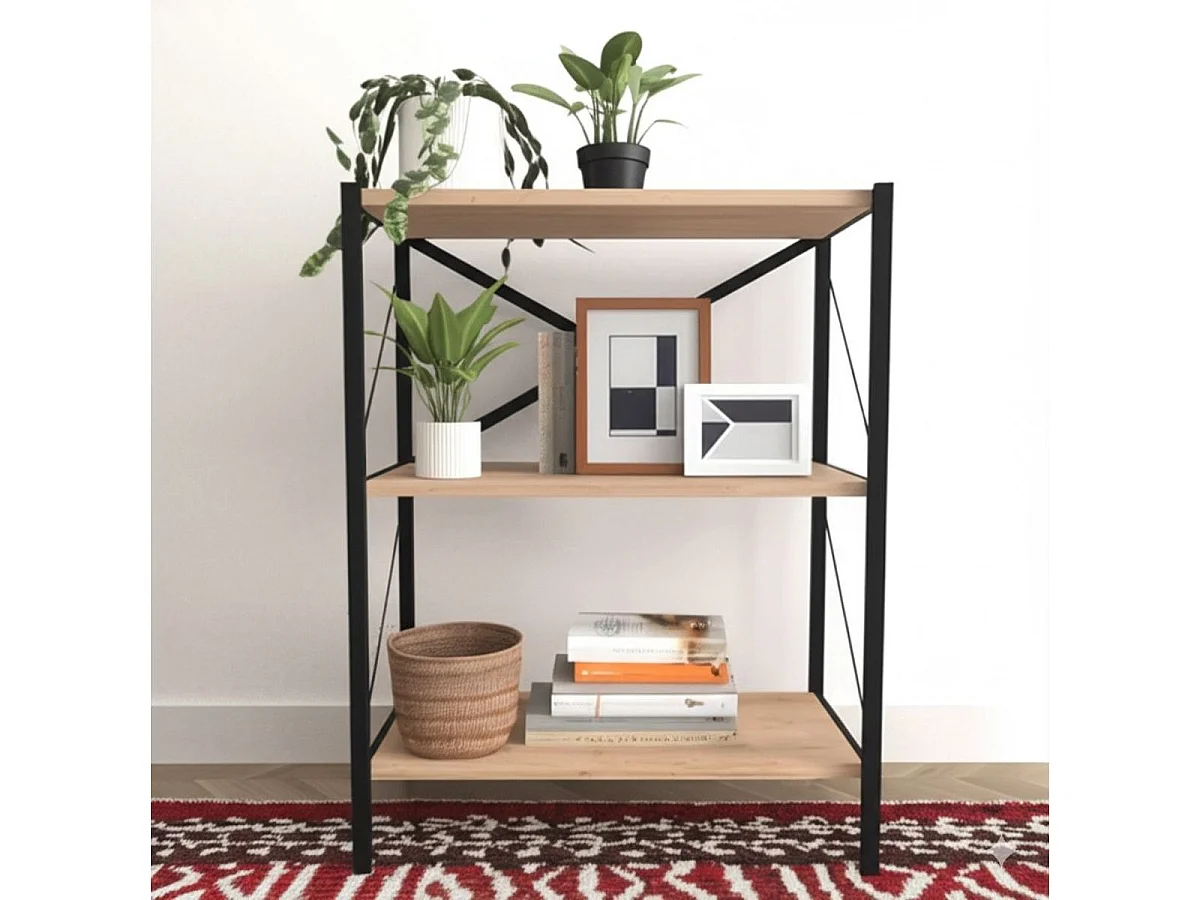 Estanteria De Metal 3 Niveles 85X66X34 Safir