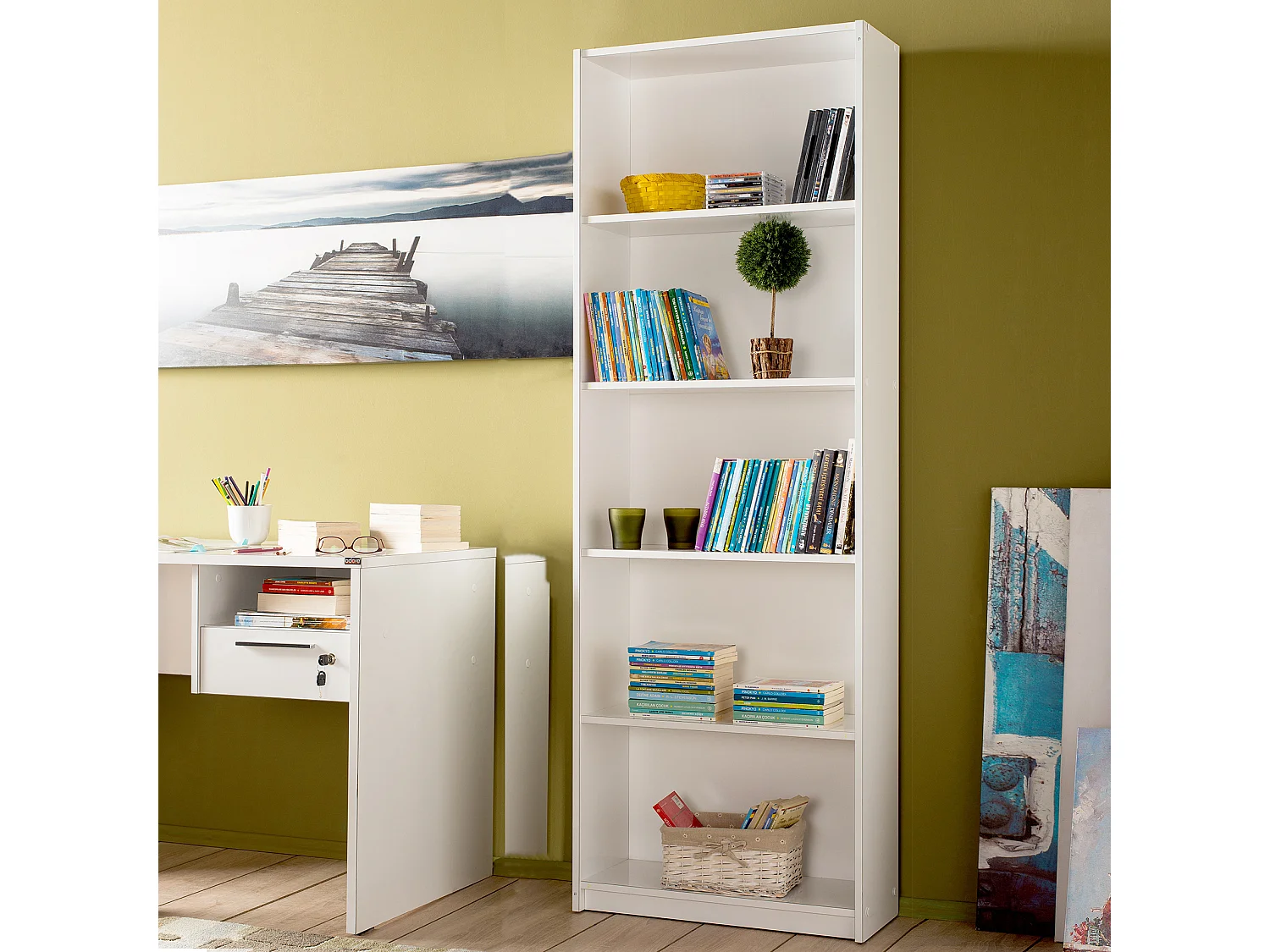 Estanteria 5 Niveles 170X58X23 Blanco