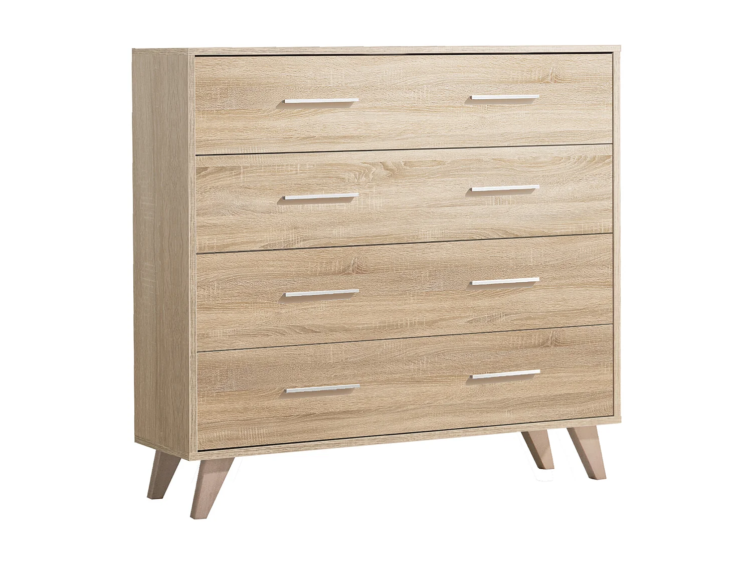 Cômoda 4 Gavetas 80X90X35 Cambriano-Branco