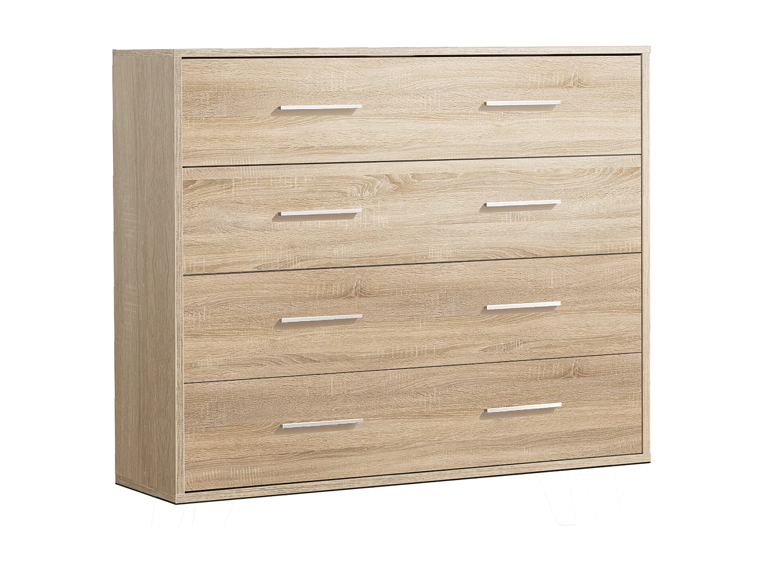 Commode 4 tiroirs 80x90x35 Cambrian-Blanc - Venprodin