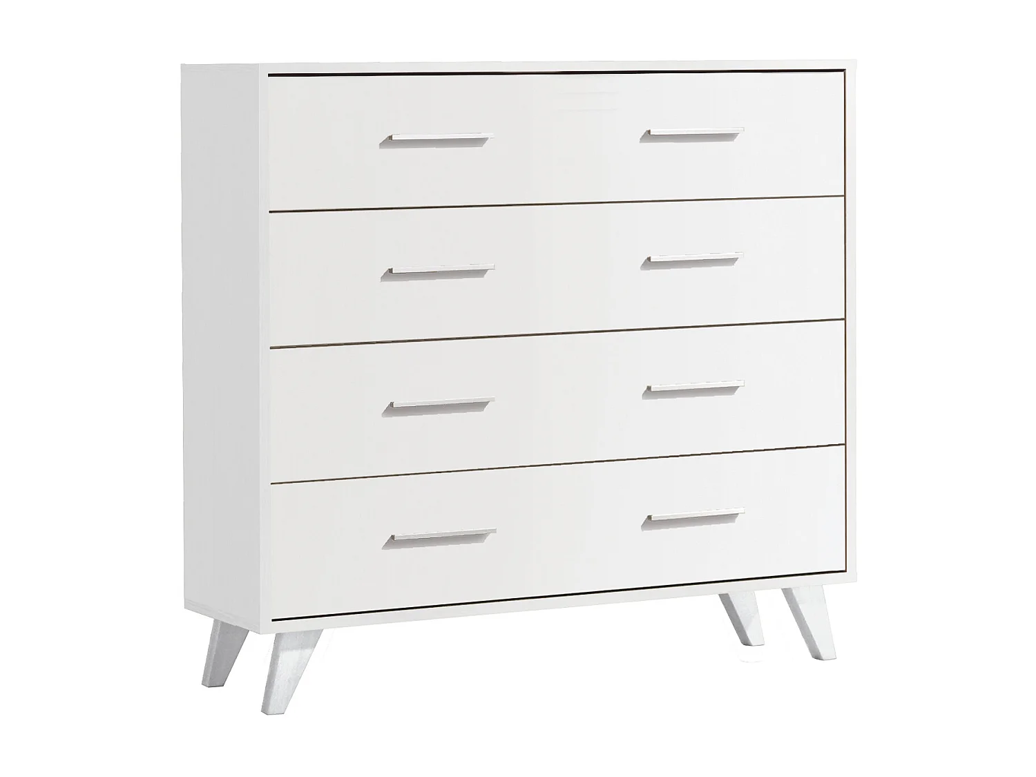Commode 4 tiroirs 80x90x35 blanc - Venprodin