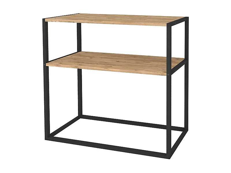 Console de metal com expositor moderno 90X90X34 Safir