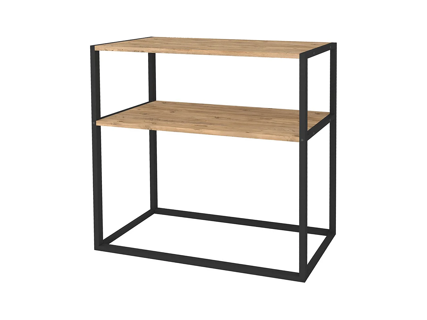Console en métal avec présentoir moderne 90x90x34 Safir - Venprodin