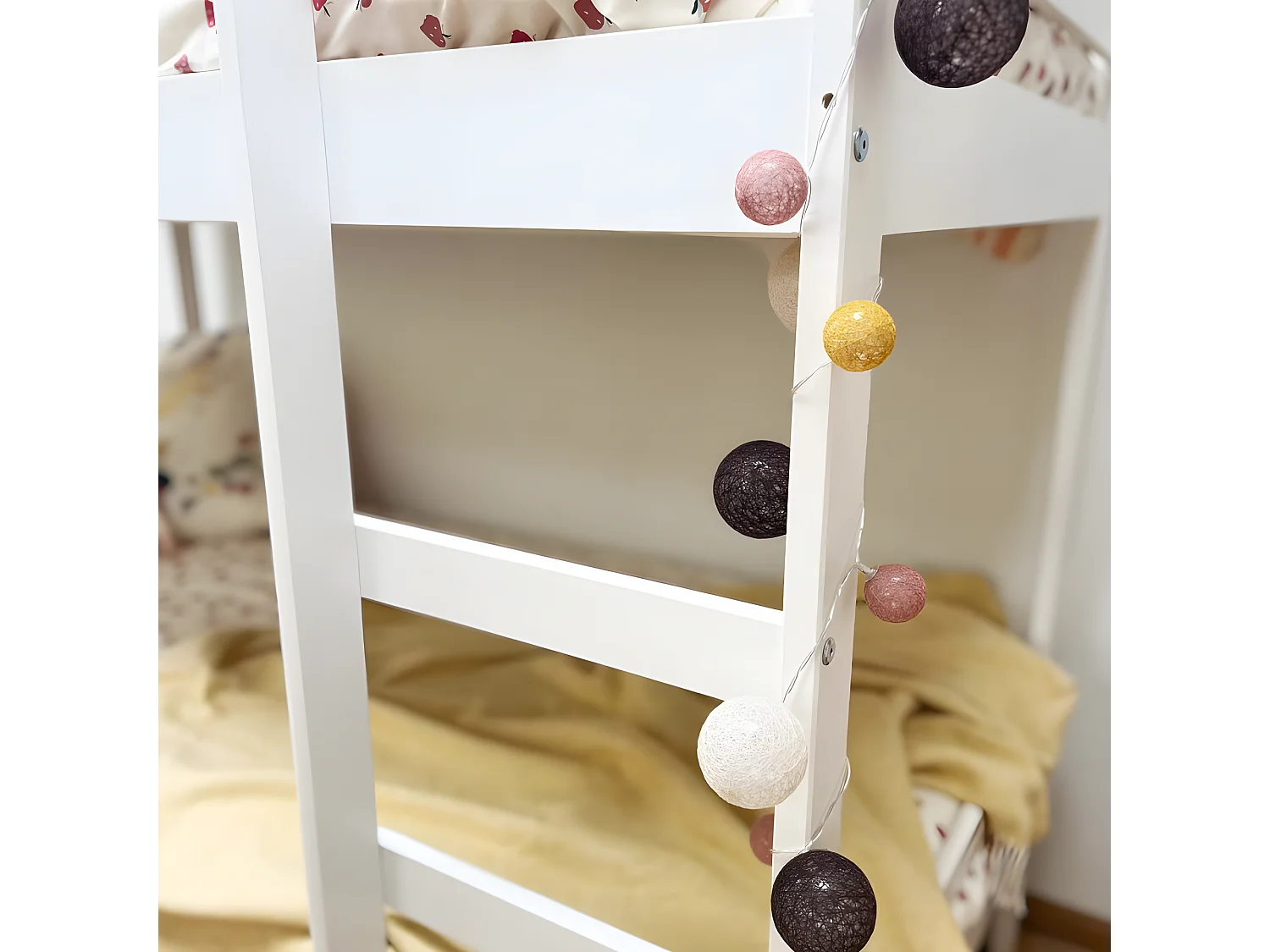 Litera infantil madera blanca 90x190cm