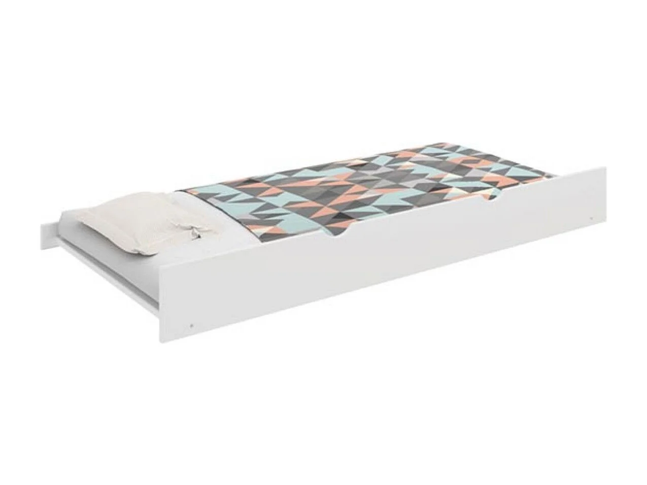 Cama Auxiliar Logan Muito Prática 24X189X94 Branca