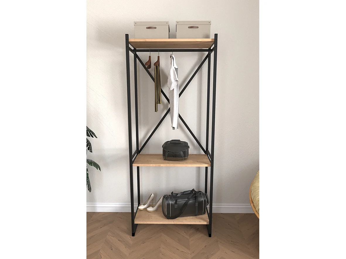 Armario De Ropa De Metalico Con Compartimentos Gran Capacidad 160X66X34 Safir