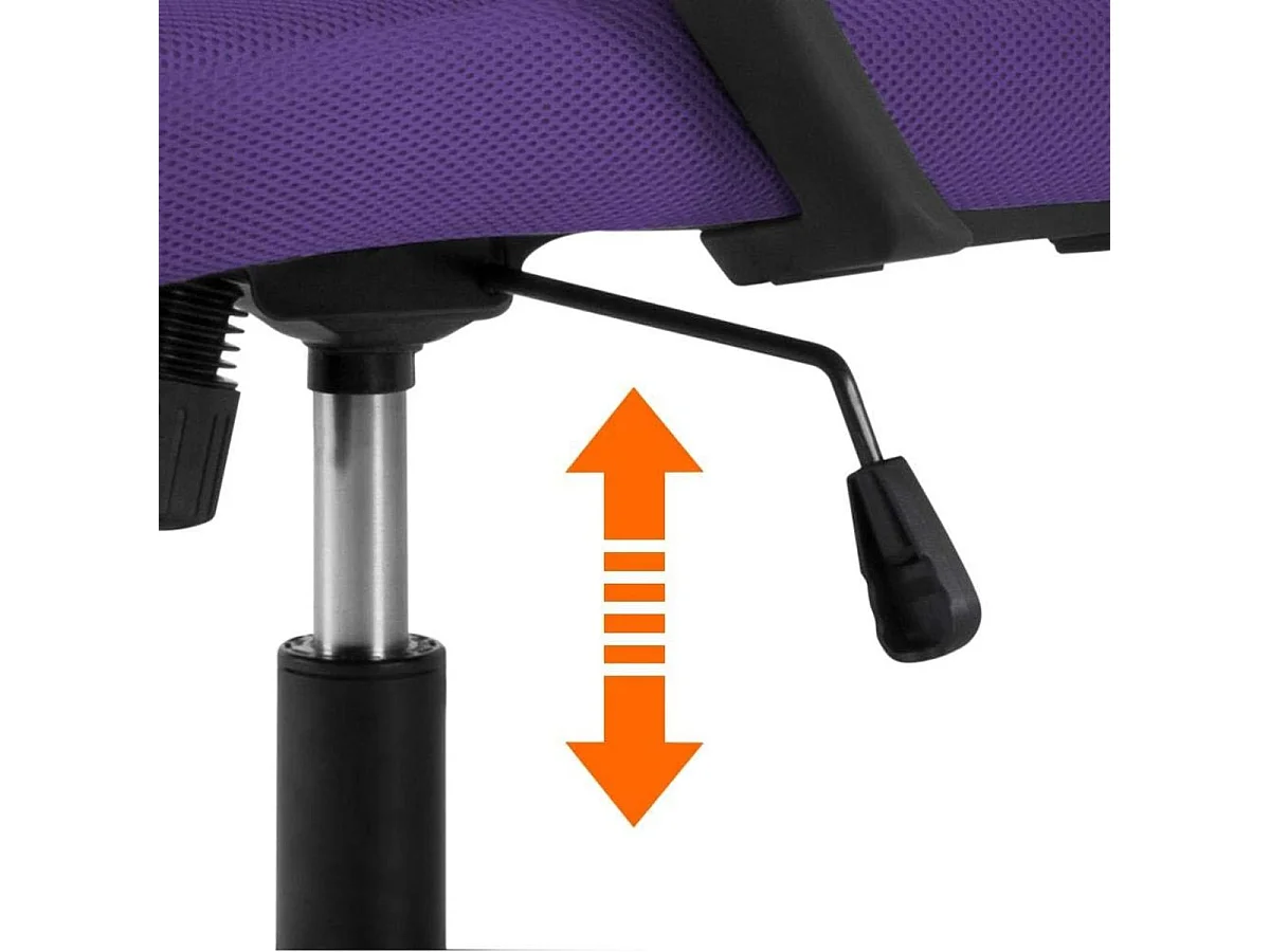 Silla Oficina Saray Giratoria Con Brazos Violeta