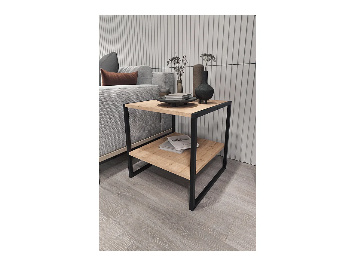 Mesa Centro Funcional De Metal 56X50X50 Safir