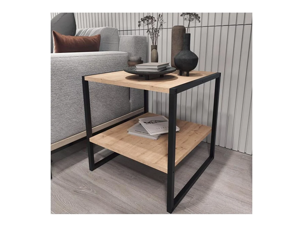 Mesa Centro Funcional De Metal 56X50X50 Safir