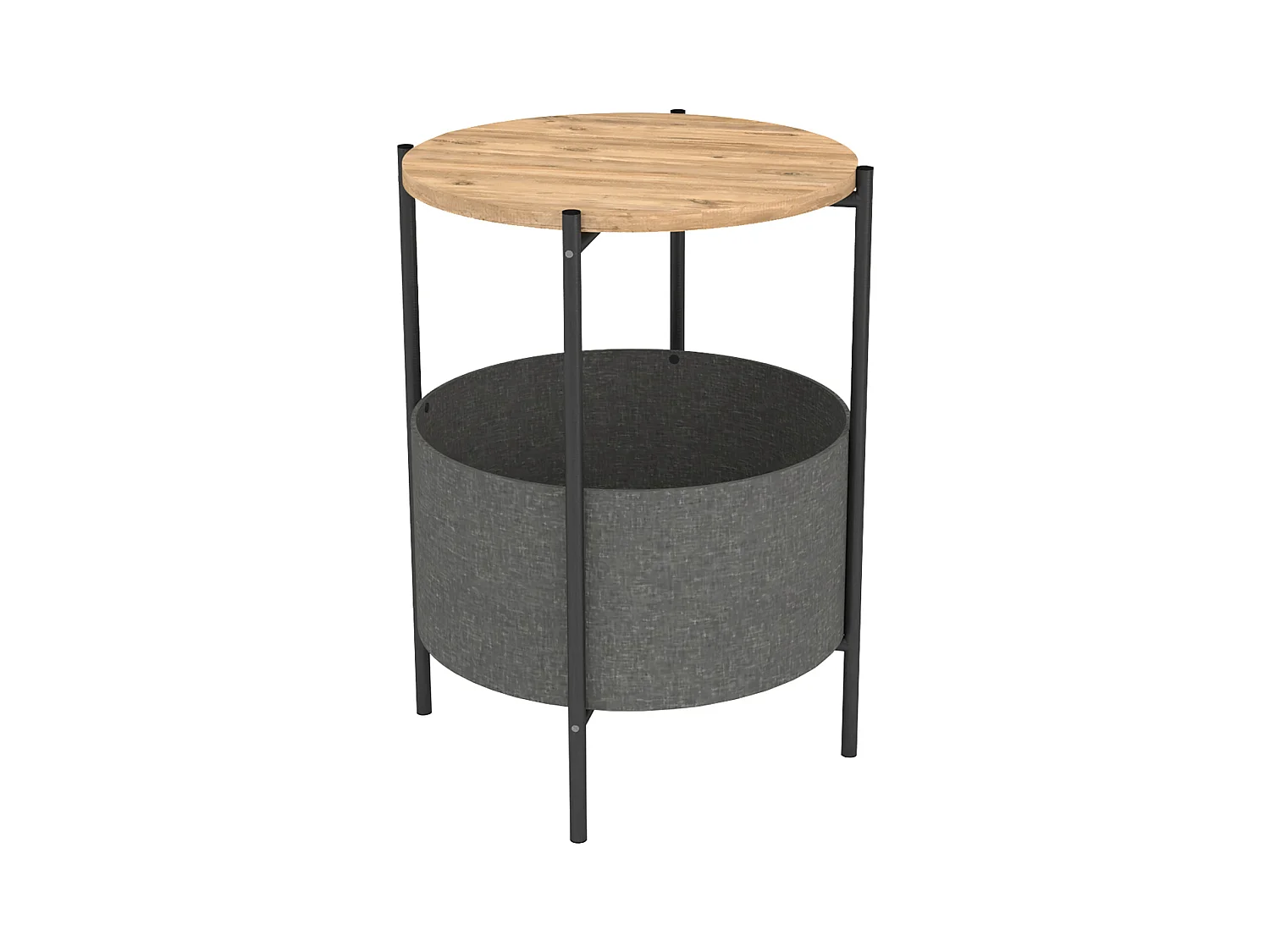 Table basse ronde en métal 60x43x43 Safir - Venprodin