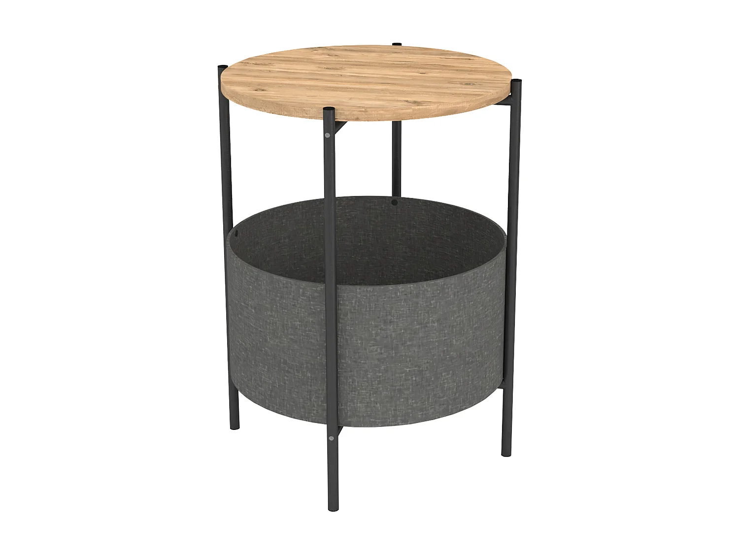 Mesa de centro redonda de metal 60X43X43 Safir