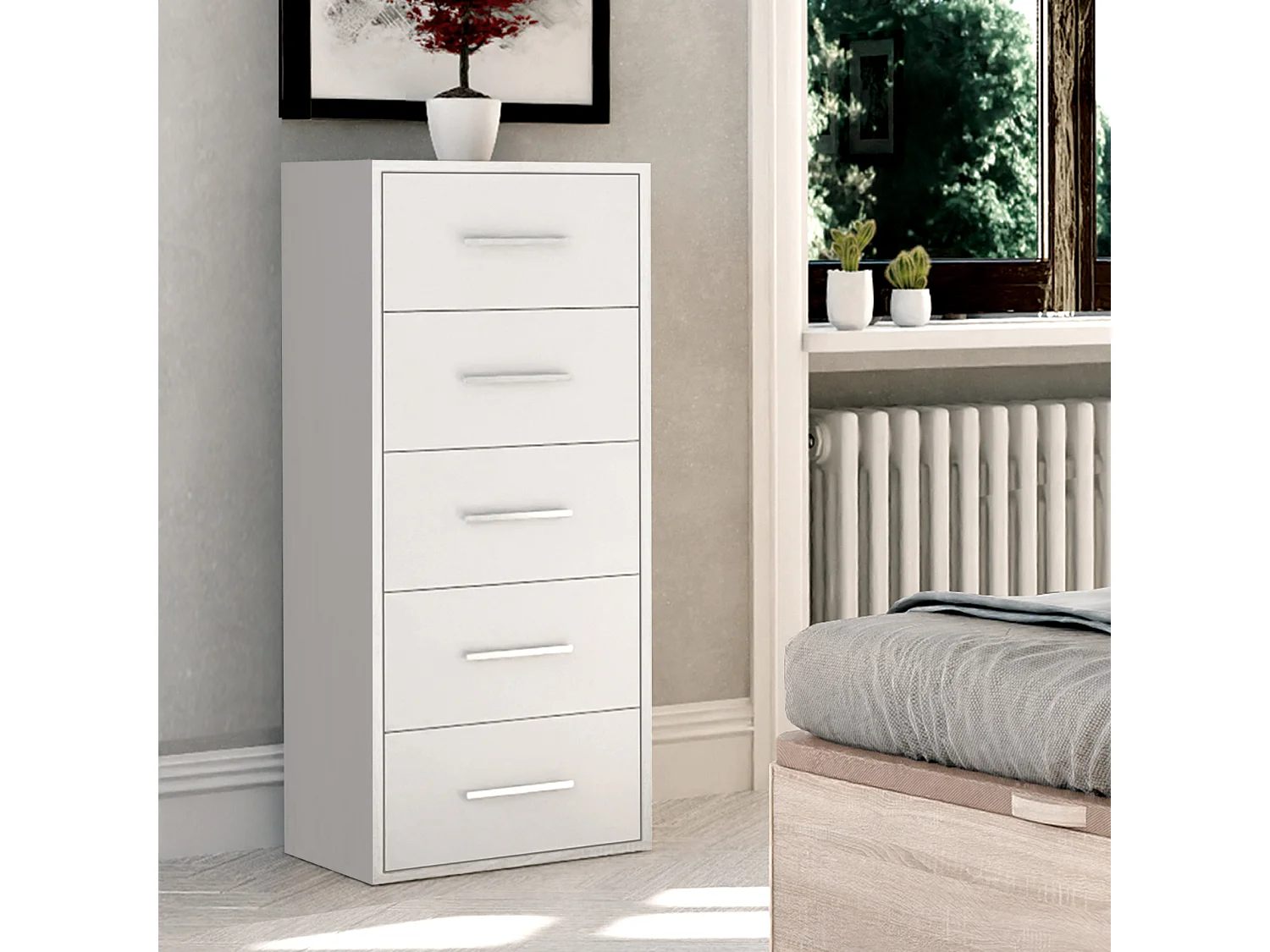 Sinfonier 5 Gavetas 99X40X35 Branco