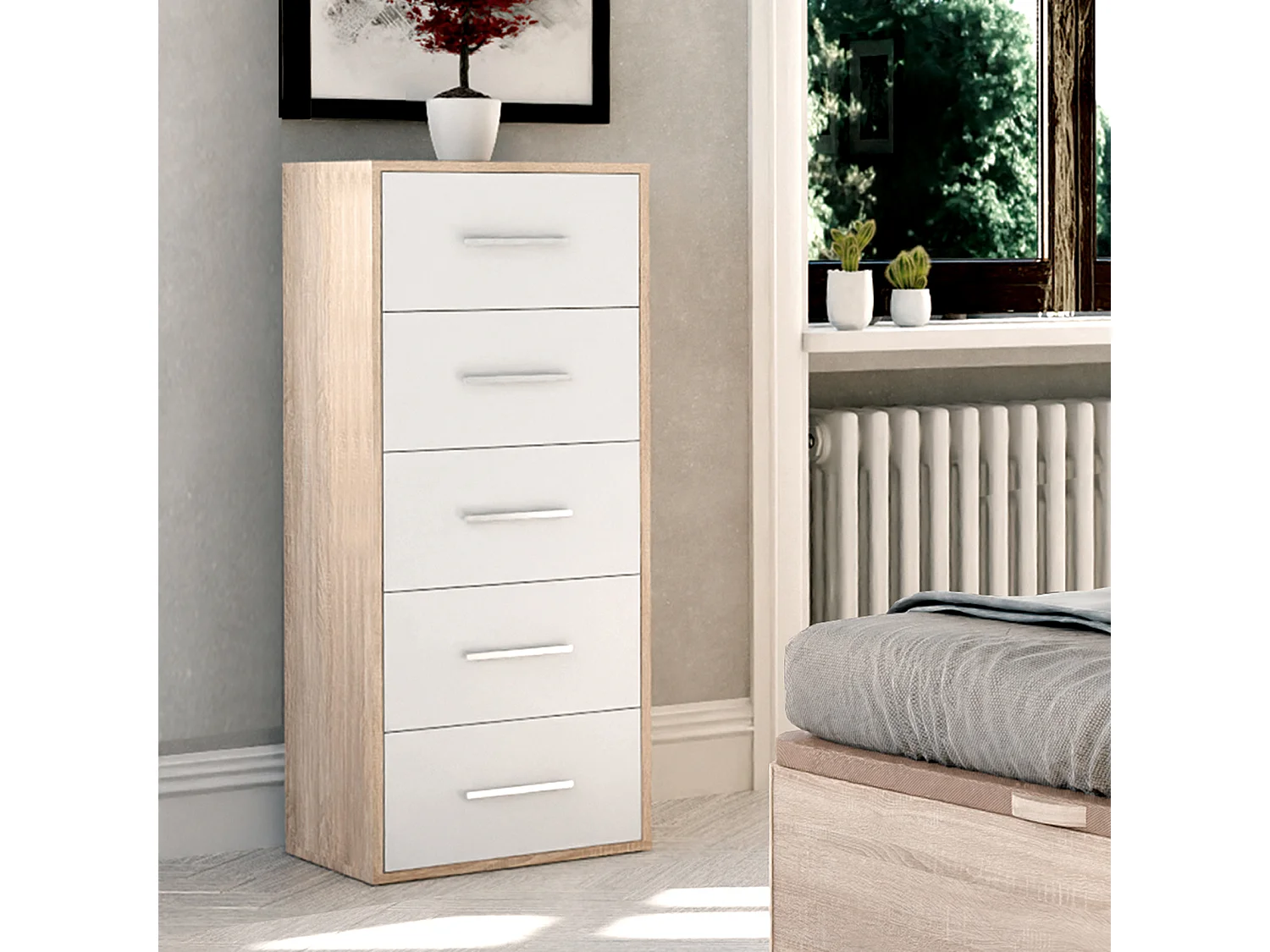 Sinfonier 5 Cajones 99X40X35 Cambrian-Blanco