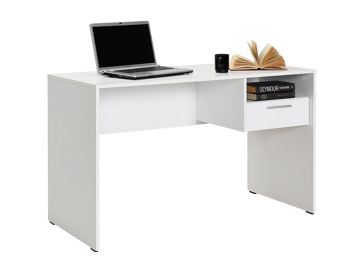 Mesa de Computador 1 Gaveta 75X120X60 Branca