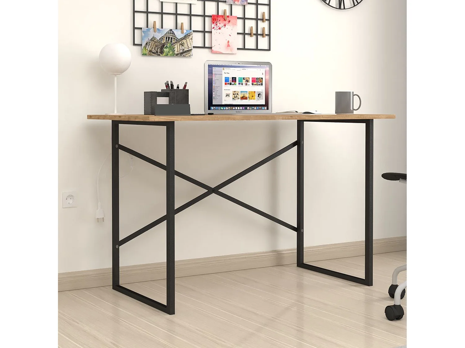 Mesa Escritorio Base Metal 75X120X60 Safir