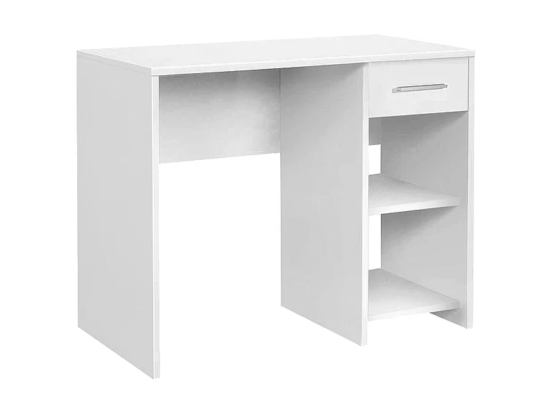Mesa Escritorio 1 Cajón Con Estantes 74X90X51 Blanco
