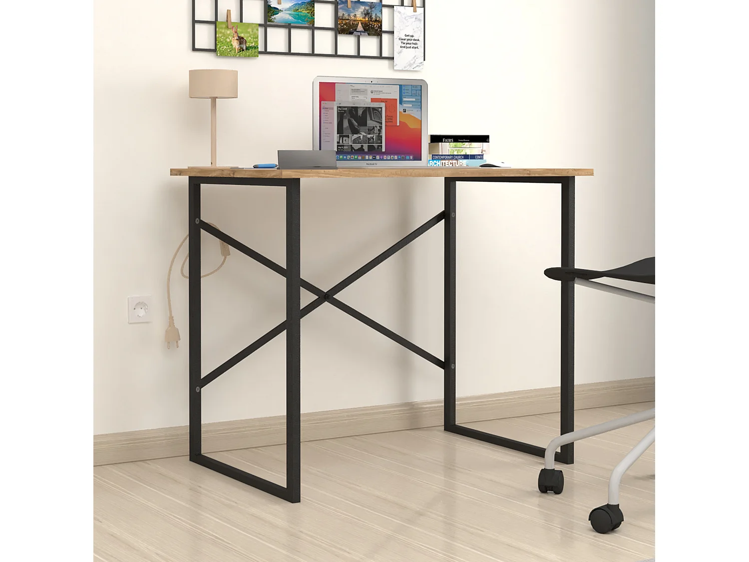 Mesa Escritorio Base Metal 75X90X60 Safir