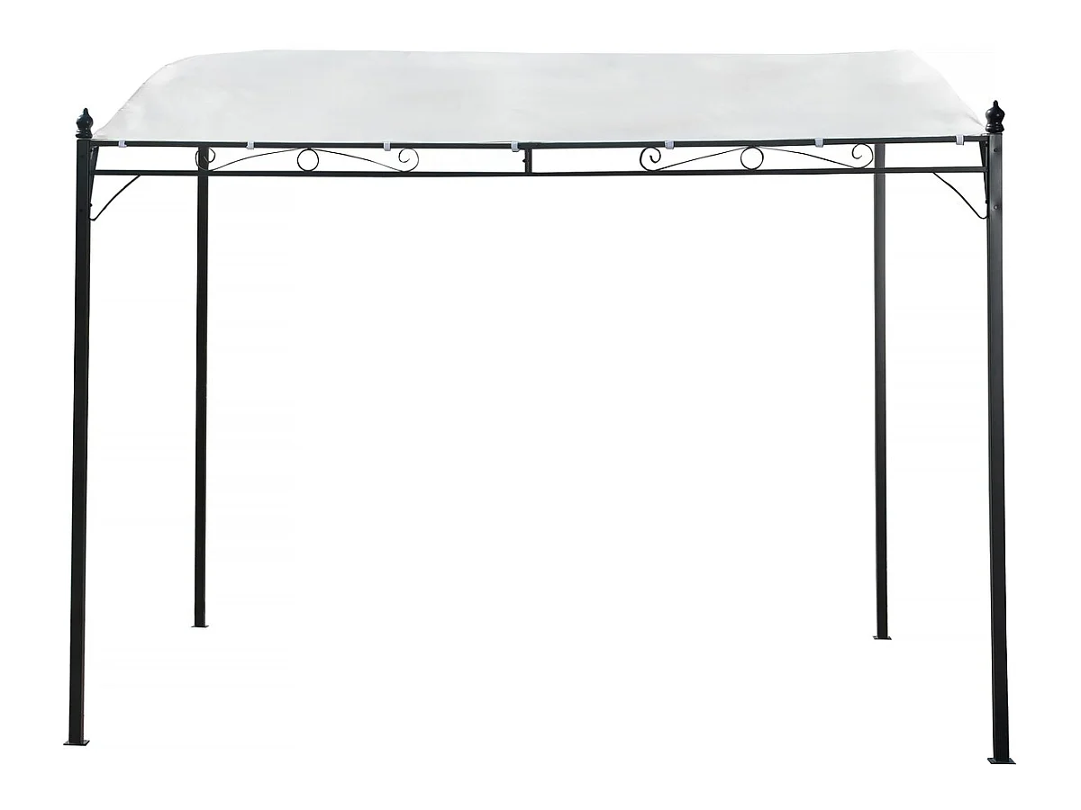 Pergola inclinée en métal - 3 x 2,5 m - Beige
