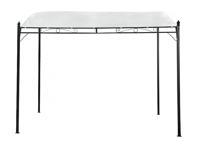 Pérgola metálica inclinada - 3 x 2,5 m - Beige