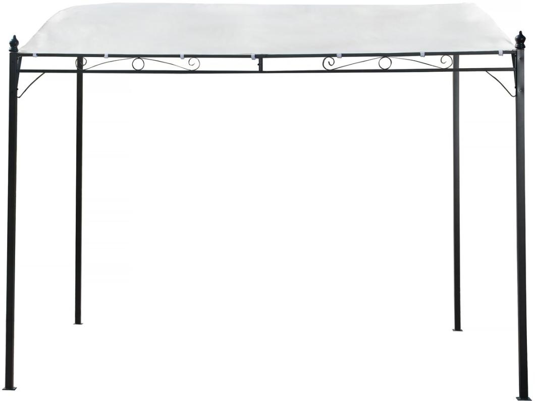 Schuin metalen pergola 3x2,5m Beige voor een elegante en beschermde buitenruimte