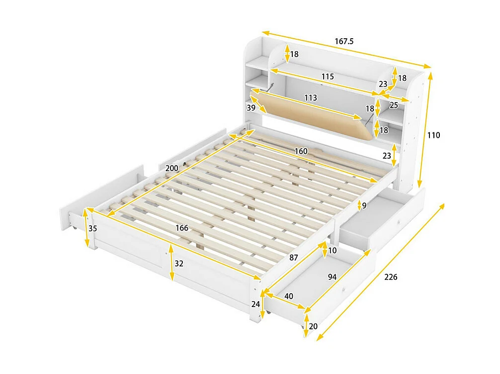 Cama entresuelo 90x200 cm - cama infantil multifuncional - equipada con armario y escritorio - de pino macizo - Gris