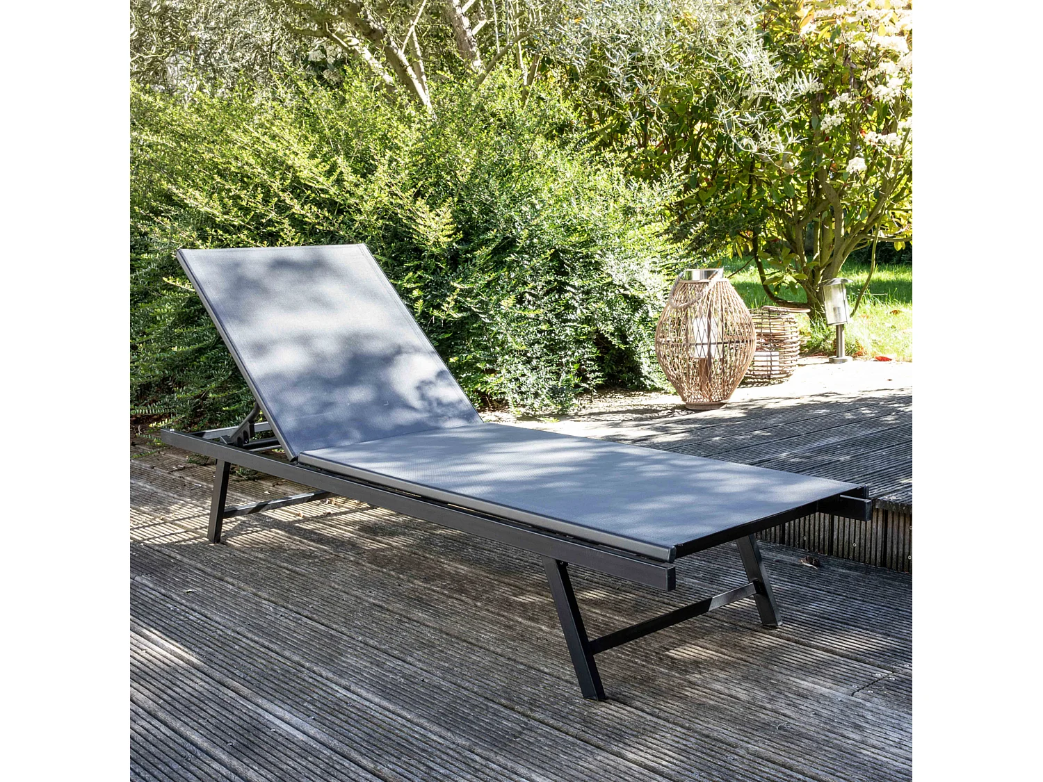 Bain de soleil en acier gris - Tahiti