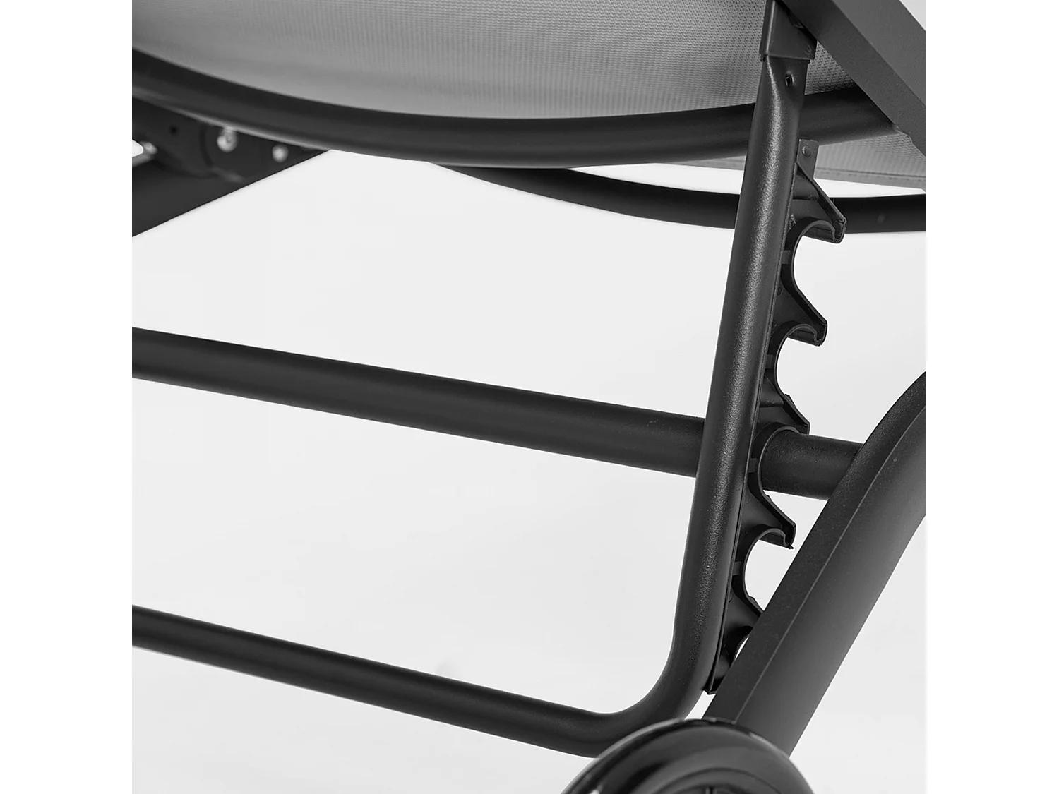 Lot de 2 bains de soleil en aluminium gris - Santa Monica