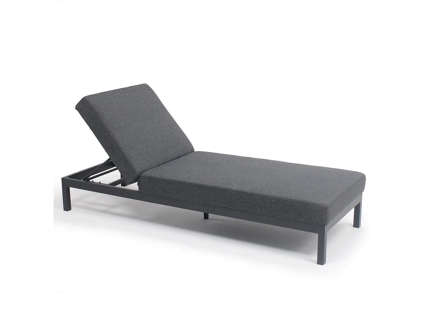 Lot de 2 bains de soleil en aluminium gris - Galapagos