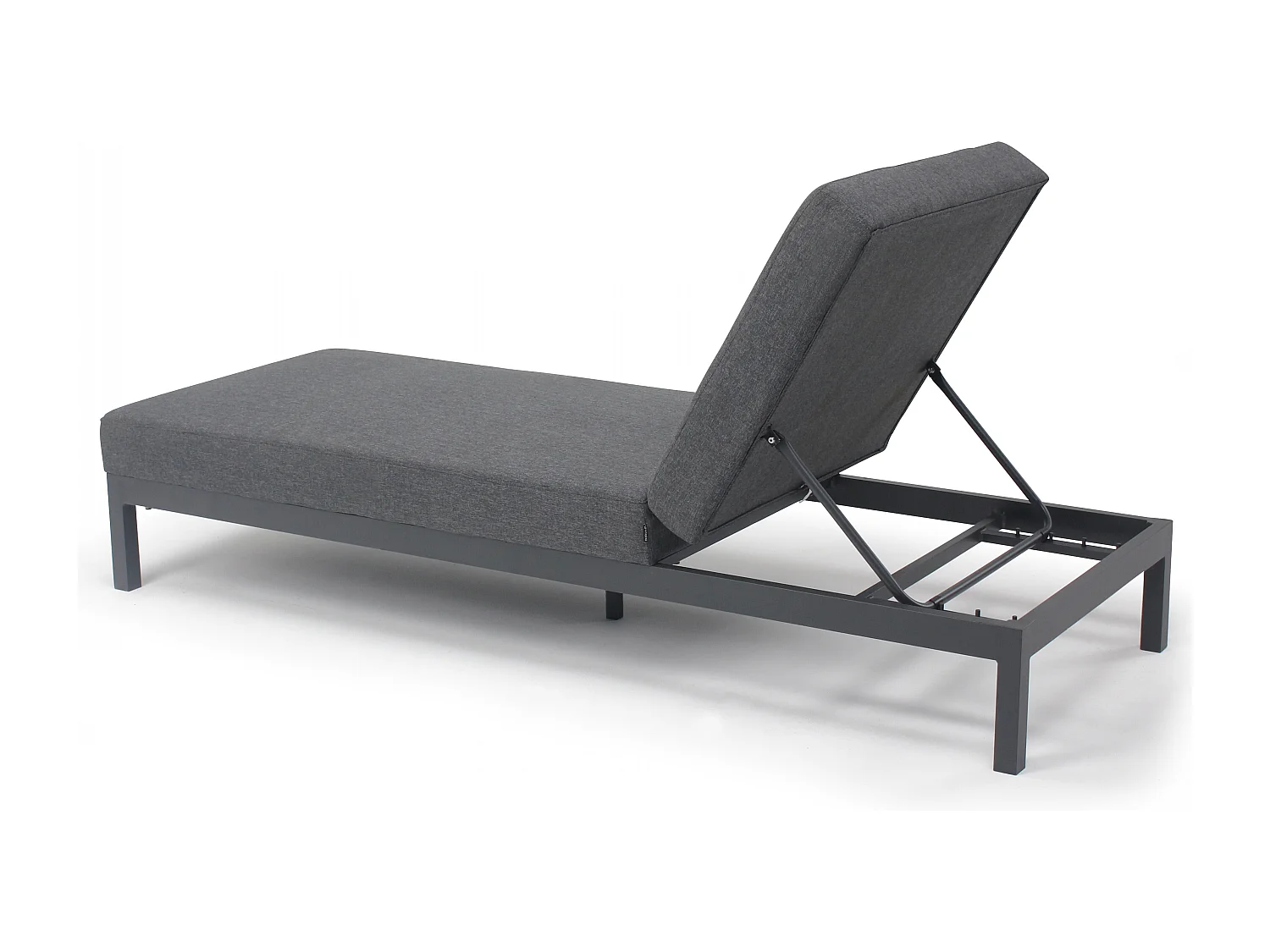 Lot de 2 bains de soleil en aluminium gris - Galapagos