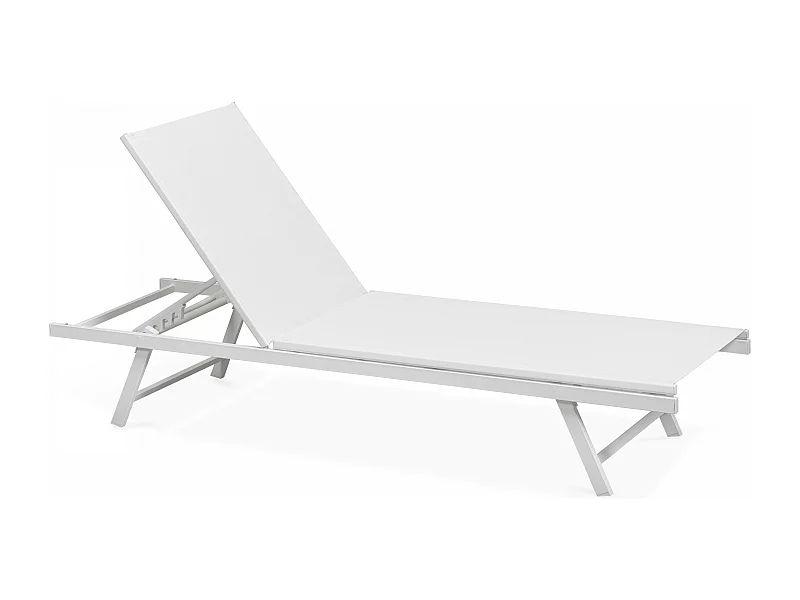 Zonnebaden in wit staal