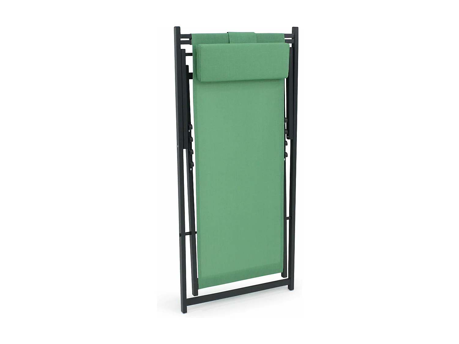 Lot de 2 transats en aluminium vert