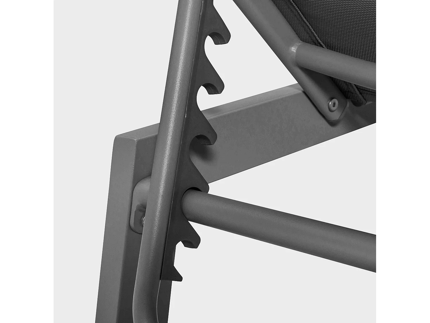 Lot de 2 bains de soleil en aluminium gris - Nouméa