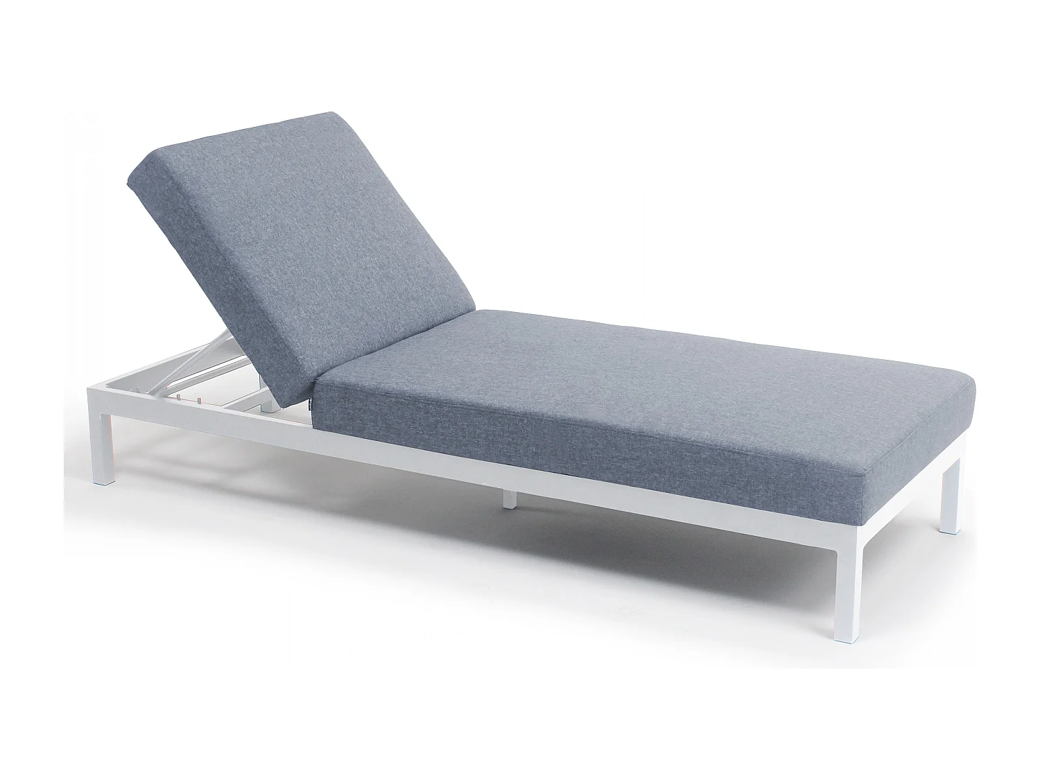 Ensemble bain de soleil avec tablette en aluminium blanc - Galapagos