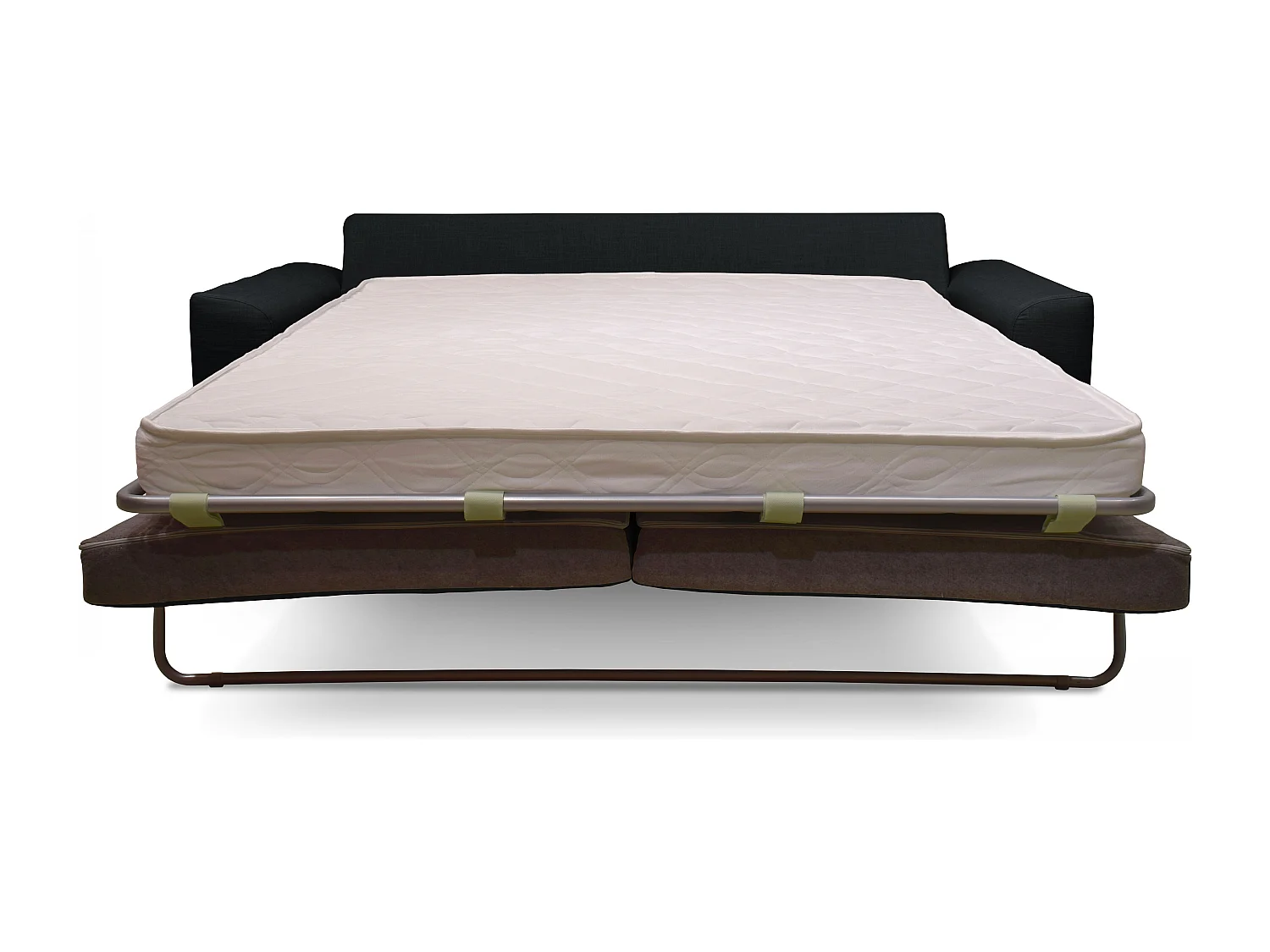 Canapé convertible en tissu 3 places gris