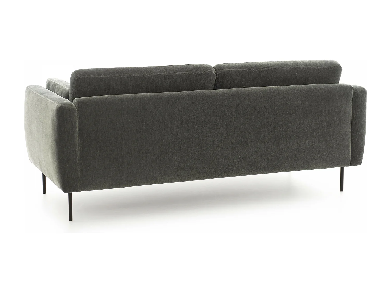 Canapé en velours 3 places vert gris