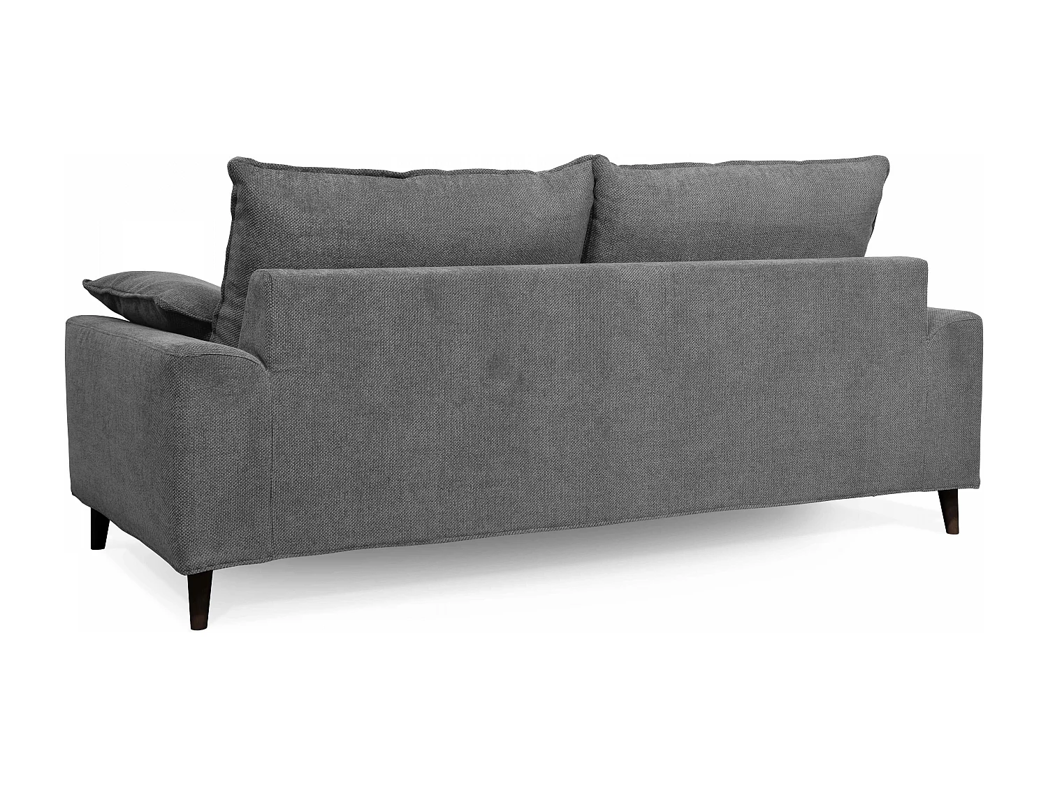 Canapé en tissu chiné 3 places gris clair