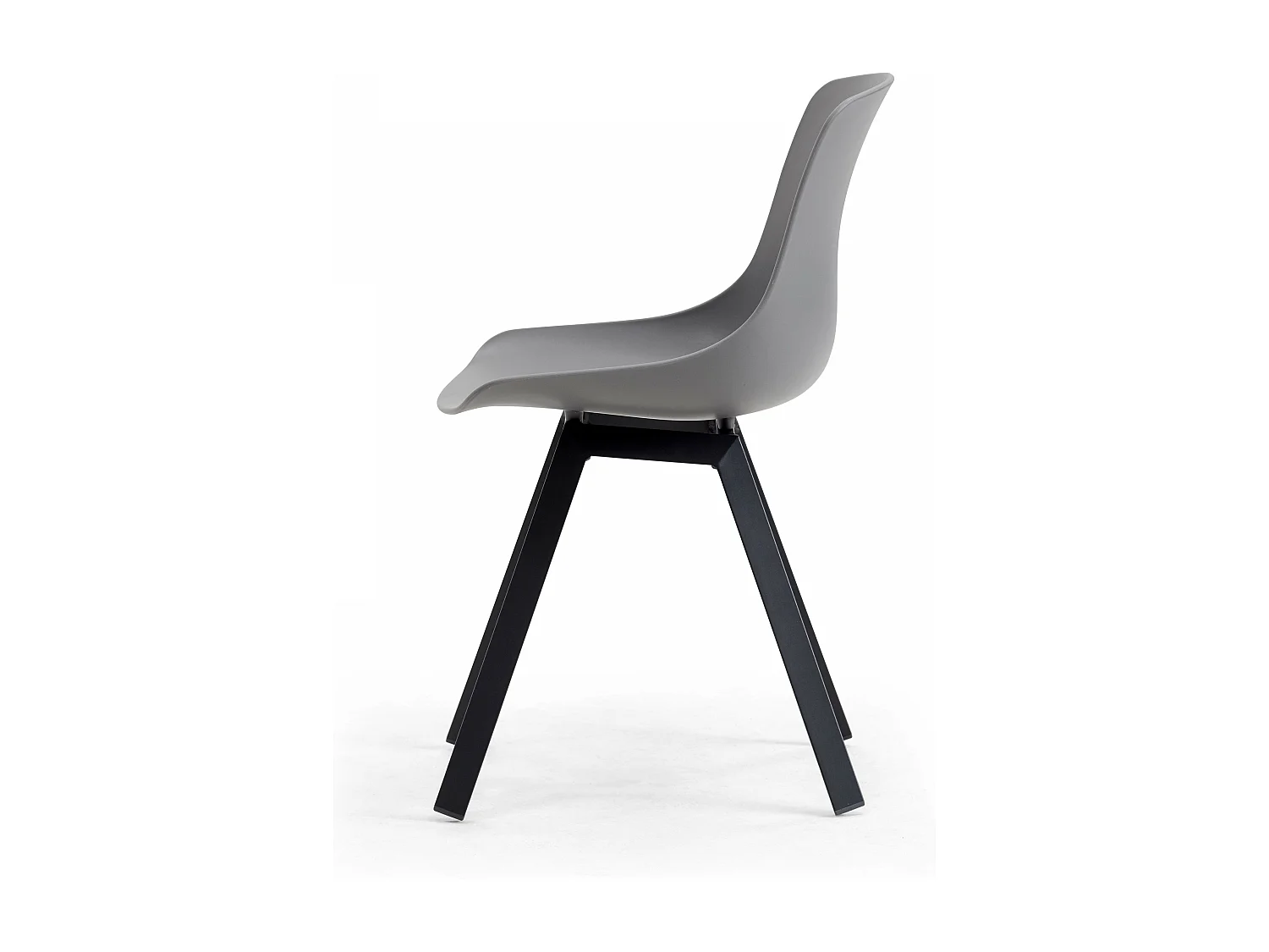 Lot de 4 chaises d'extérieur grises